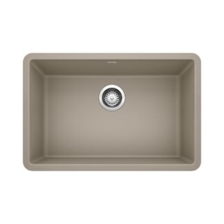 Blanco 401893 Precis SILGRANIT 27" Single Bowl Undermount Kitchen Sink - Truffle