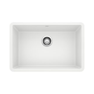 Blanco 401894 Precis SILGRANIT 27" Single Bowl Undermount Kitchen Sink - White