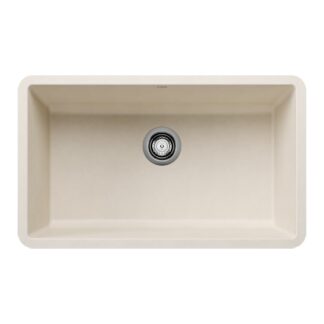 Blanco 403918 Precis SILGRANIT 30" Single Bowl Undermount Kitchen Sink - Soft White