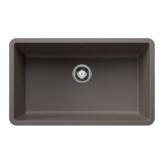 Blanco 403917 Precis SILGRANIT 30" Single Bowl Undermount Kitchen Sink - Volcano Gray