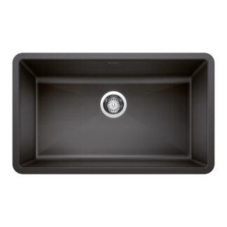 Blanco 400890 Precis SILGRANIT 32" Super Single Undermount Kitchen Sink - Anthracite