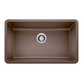 Blanco 400889 Precis SILGRANIT 32" Super Single Undermount Kitchen Sink - Café