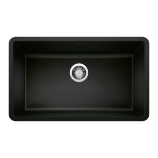 Blanco 402660 Precis SILGRANIT 32" Super Single Undermount Kitchen Sink - Coal Black