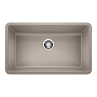 Blanco 401143 Precis SILGRANIT 32" Super Single Undermount Kitchen Sink - Truffle