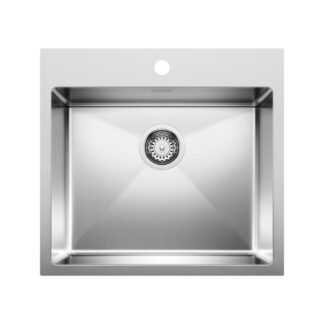 Blanco 402614 Quatrus R15 22" Single Bowl Dual Mount Kitchen Sink - Stainless Steel