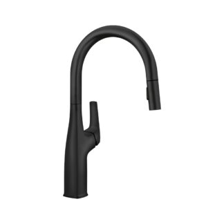 Blanco 443020 Rivana High-Arc Pull-Down Dual-Spray Kitchen Faucet - Matte Black