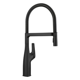 Blanco 443019 Rivana Semi-Pro Pull-Down Dual-Spray Kitchen Faucet - Matte Black