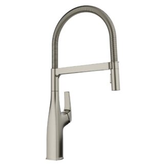 Blanco 443248 Rivana Semi-Pro Pull-Down Dual-Spray Kitchen Faucet - Satin Platinum