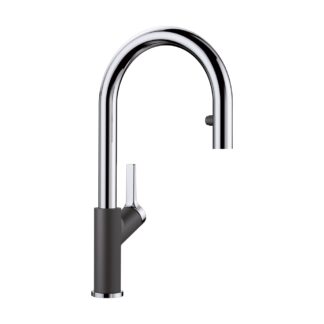 Blanco 526392 Urbena Pull-Down Dual-Spray Kitchen Faucet - Chrome/Anthracite