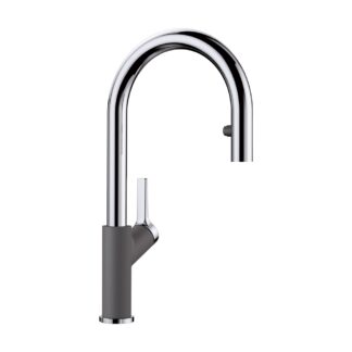 Blanco 526395 Urbena Pull-Down Dual-Spray Kitchen Faucet - Chrome/Cinder