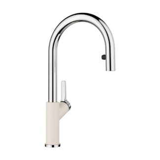 Blanco 526932 Urbena Pull-Down Dual-Spray Kitchen Faucet - Chrome/Soft White