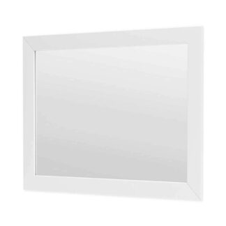 Conglom QVM1030 29-1/2" x 35-1/2" Bathroom Mirror - Satin White