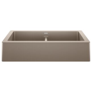 Blanco 402596 Vintera SILGRANIT 33" Double Bowl Apron-Front Farmhouse Sink - Truffle