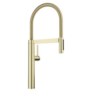 Blanco 527476 Culina II Semi-Pro Pull-Down Dual-Spray Kitchen Faucet - Satin Gold