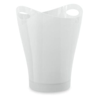 Umbra 082857-661 8.5L Garbino Trash Can - Metallic White