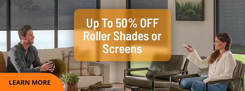 50% Off Roller Shades