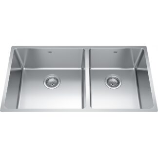 Kindred BCU1835R-9 Brookmore Double Undermount Sink - Stainless Steel