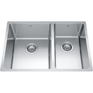 Kindred BCU1827R-9 Brookmore Double Undermount Sink - Stainless Steel