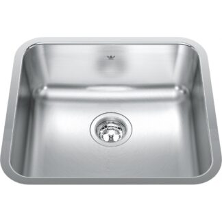 Kindred QSUA1925-8 Steel Queen Undermount Sink - Stainless Steel