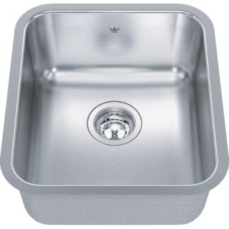 Kindred QSUA1816-8 Steel Queen Undermount Sink - Stainless Steel