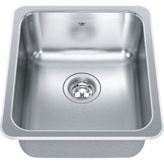 Kindred QSA1816-8 Steel Queen Topmount/Drop-In Sink - Stainless Steel