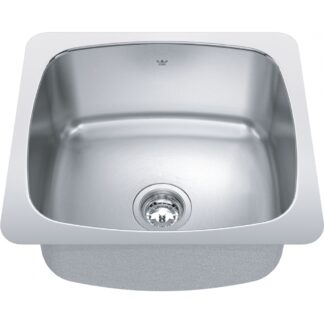 Kindred QSU1820-10 Steel Queen Utility Sink - Stainless Steel