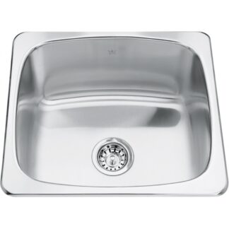 Kindred QS1820-10 Steel Queen Utility Sink - Stainless Steel