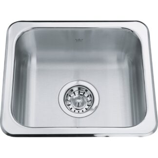 Kindred QS1315-6 Steel Queen Utility Sink - Stainless Steel
