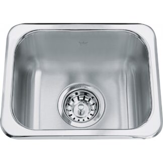Kindred QS1113-6 Steel Queen Utility Sink - Stainless Steel