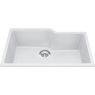 Kindred MGS2031U-9PWT Urban Granite Undermount Sink - Polar White