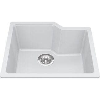 Kindred MGS2022U-9PWT Urban Granite Undermount Sink - Polar White