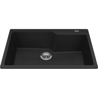 Kindred MGSM2031-9ON Urban Granite Topmount/Drop-In Sink - Onyx