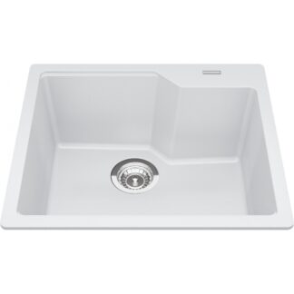 Kindred MGSM2022-9PWT Urban Granite Topmount/Drop-In Sink - Polar White