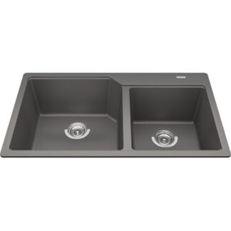 Kindred MGCM2034-9SG Urban Granite Topmount/Drop-In Sink - Stone Grey