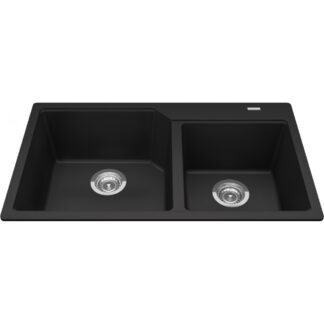 Kindred MGCM2034-9MBK Urban Granite Topmount/Drop-In Sink - Matte Black