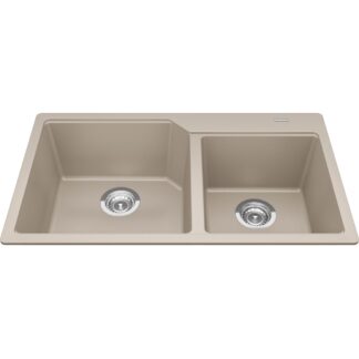Kindred MGCM2034-9CHA Urban Granite Topmount/Drop-In Sink - Champagne