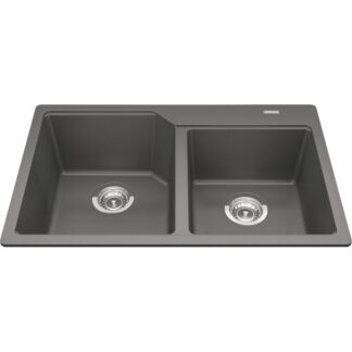 Kindred MGCM2031-9SG Urban Granite Topmount/Drop-In Sink - Stone Grey