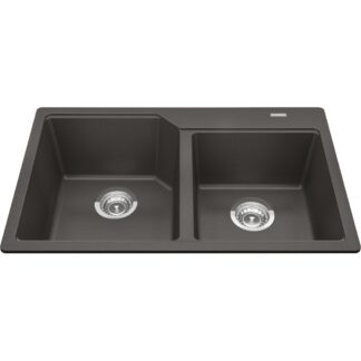 Kindred MGCM2031-9SLG Urban Granite Topmount/Drop-In Sink - Slate Grey