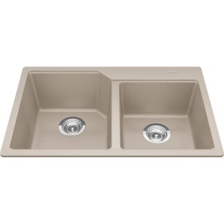 Kindred MGCM2031-9CHA Urban Granite Topmount/Drop-In Sink - Champagne
