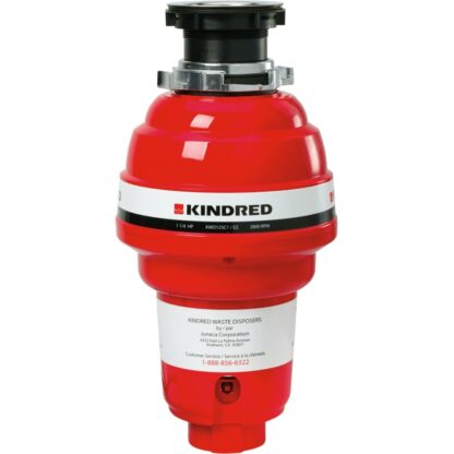 Kindred KWD125C1-EZ 1 1/4 HP Waste Disposer - Preston Hardware