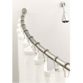 Moda at Home 305256K Curved Shower Rod - Satin