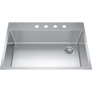 Kindred BSL2233-9-OW Brookmore Topmount/Drop In Sink - Stainless Steel