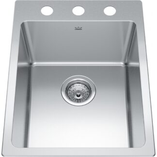 Kindred BSL2116-9 Brookmore Topmount/Drop In Sink - Stainless Steel