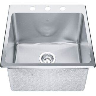 Kindred QSLF2020-12 Steel Queen Utility Sink - Stainless Steel