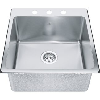Kindred QSLF2020-10 Steel Queen Utility Sink - Stainless Steel