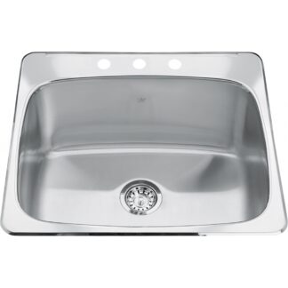 Kindred QSL2225-12 Steel Queen Utility Sink - Stainless Steel