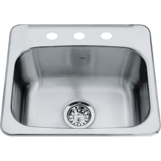 Kindred QSL1719-8 Steel Queen Utility Sink - Stainless Steel