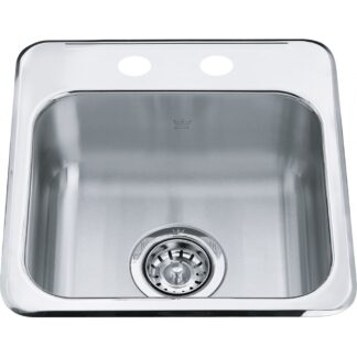 Kindred QSL1515-6 Steel Queen Utility Sink - Stainless Steel