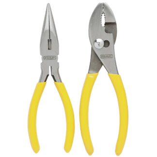 Stanley 84-212 6" Slip Joint and Needle Nose Plier Set - 2 Pack