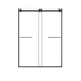 Zitta DB26000ASTC71 Bellini 2.0 Inline 60" Shower Glass Door - Matte Black
